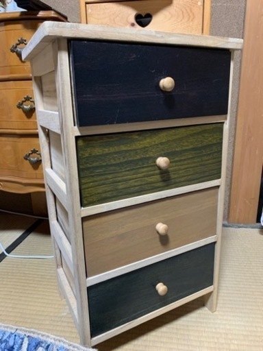 レトロ 小物入れ 小箪笥 ペイント家具 | souzaefilhos.com.br