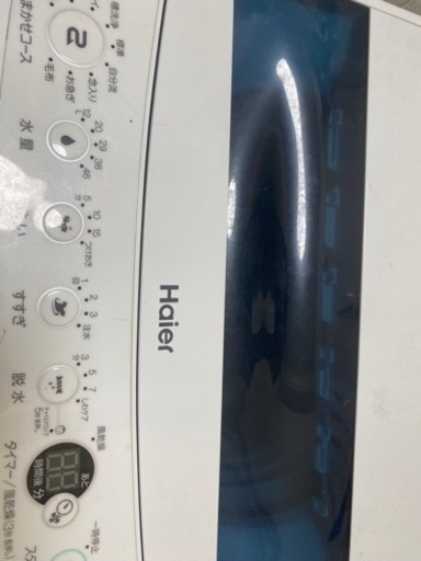 Haier 洗濯機　20年製造　21年購入5.5キロ未使用に近い