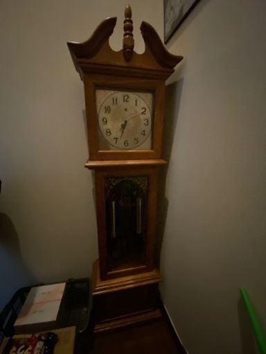 アンティーク　家具調　大きな置き時計
