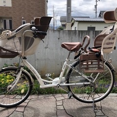 商談中　子ども乗せ自転車　３人乗り