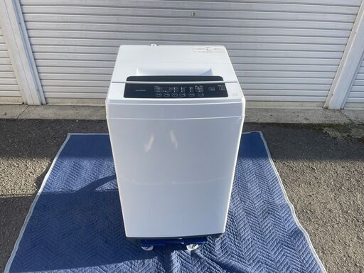 美品 IRIS 2020年製 アイリスオーヤマ IAW-T602E WHITE 洗濯機 6kg 引き取り限定