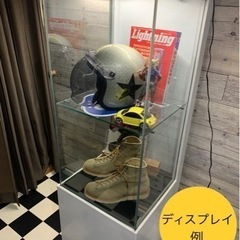 お話中★★★木製ガラスコレクション棚　自家塗装　白