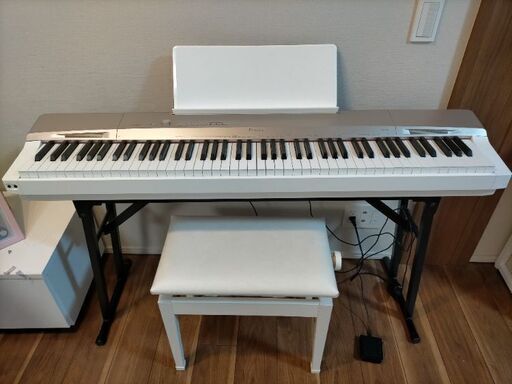CASIO Privia PX-160 電子ピアノ スタンド、椅子付 - 鍵盤楽器、ピアノ