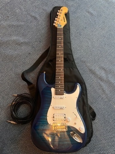 【超美品】BUSKER’S エレキギター ストラト ブルー