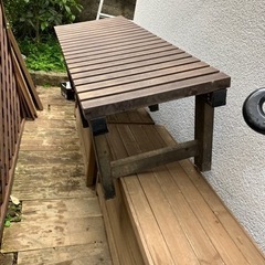 【引渡し完了】屋外用ガーデンベンチ縁台