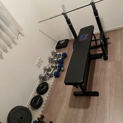 【セット価格】ベンチプレス / プレート計80kg / ダンベル　状態◎
