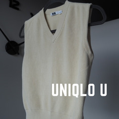 【美品】UNIQLO U ノンスリーブニット　ベスト