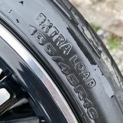 16インチアルミホイール、タイヤセット！軽バン装着！ドレスアップに！