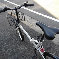 中古自転車2507 前後タイヤ新品！ 折り畳み 20インチ 6段ギヤ 