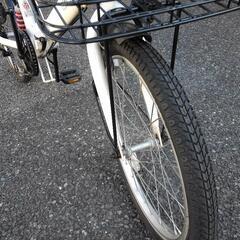 中古自転車2507 前後タイヤ新品！ 折り畳み 20インチ 6段ギヤ