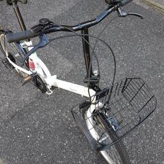 中古自転車2507 前後タイヤ新品！ 折り畳み 20インチ 6段ギヤ