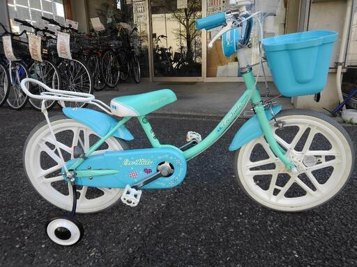 中古子供自転車2508 美品 ブリヂストン エコキッズカラフル 18 