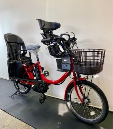 関東全域送料無料　業界最長12ヶ月保証付き　ヤマハ　パスバビー　20インチ 3人乗り 8.7ah 赤色　電動自転車　電動アシスト自転車