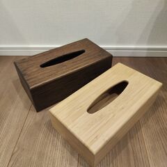 IKEAティッシュケース木製