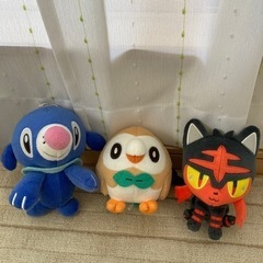 ポケモン　ぬいぐるみ　アローラ　アシマリ　ニャビー　モクロー