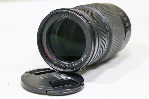 【苫小牧バナナ】◇USED品◇Panasonic/LUMIX H-FS100300 デジタル一眼カメラ用交換レンズ 前後キャップ付き 動作品♪