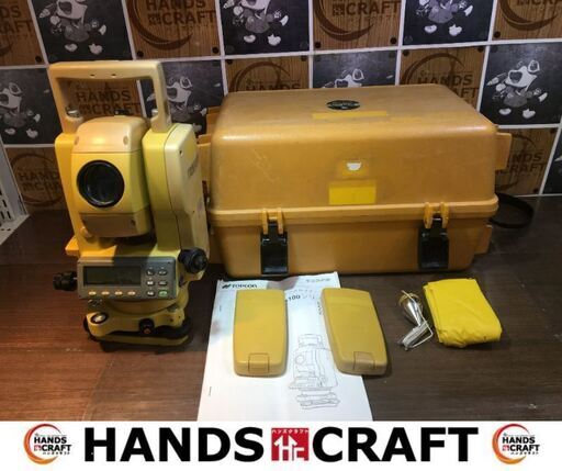 ★値下げ★ トプコン　CS-101F　トータルステーション　バッテリー二個/ケース/説明書付き　【ハンズクラフト宜野湾店】