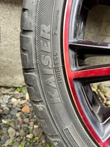 ロクサーニ　マグナス　18インチ ブラックレッド ホイールセット ロクサーニ マグナス 18インチ レッドブラック