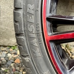 ロクサーニ　マグナス　18インチ ブラックレッド ホイールセット ロクサーニ マグナス 18インチ レッドブラック