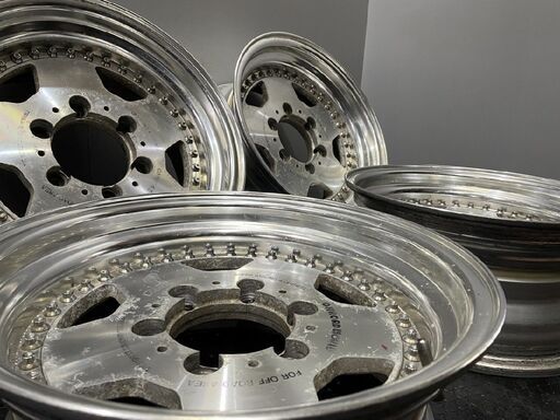 LODIO DRIVE SUPER STRONG 4x4 WHEEL OFFROAD WORLD ロデオドライブ 15インチ 4本 7J6HPCD139.7-2　(VHO459)クレジットカード QRコード決済可能