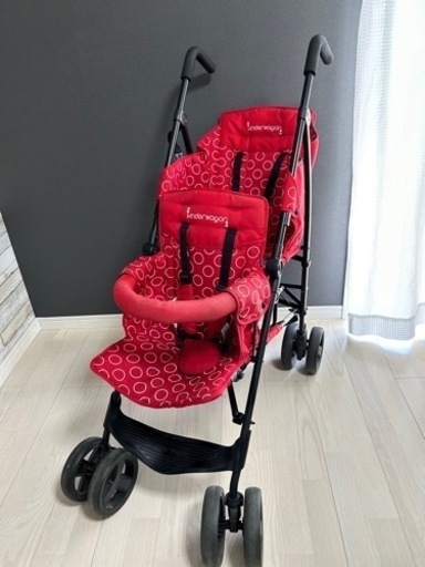 ★値下げ★美品【楽天評価4.5】2人乗りベビーカーDUOシティHOP
