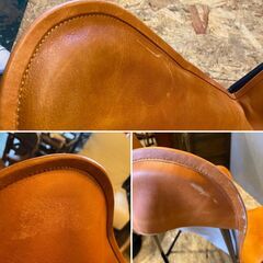 バタフライチェア 本革 レザー キャメル リプロダクト○BA04N006