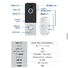 スマホ接続 Wi-Fiインターホン