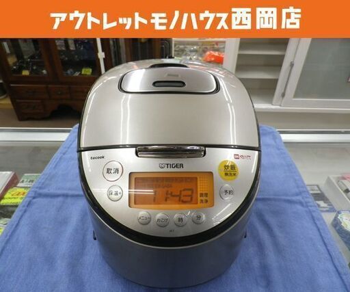タイガー IH炊飯ジャー JKT-A180 IH炊飯器 1升炊き 10合 tacook/タクック ブラック 西岡店