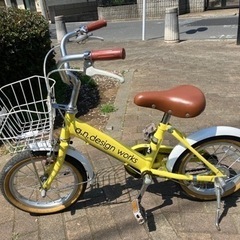 【定価22000円】14インチ自転車(幼児用) 黄色 ミッフィー...