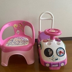女の子用　kittyちゃん椅子とおもちゃ