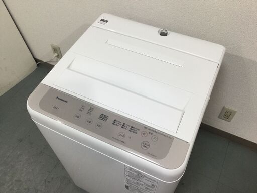 (4/24受渡済)JT6684【Panasonic/パナソニック 6.0㎏洗濯機】美品 2021年製 NA-F60B14-W 家電 洗濯 全自動洗濯機 簡易乾燥機能付