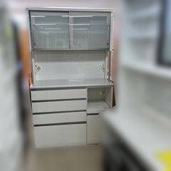 J2349  値下げ！福岡家具 大川家具 シギヤマ家具 食器棚 ...