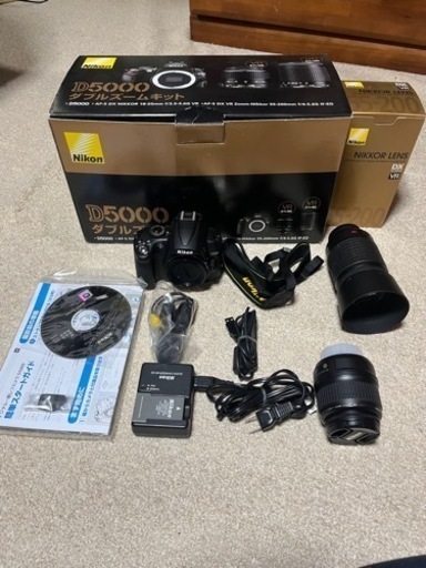 Nikond5000ダブルズームセットです。