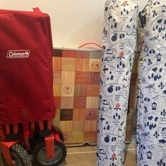 受渡先決定)コールマン アウトドアワゴン テーブル チェア×2