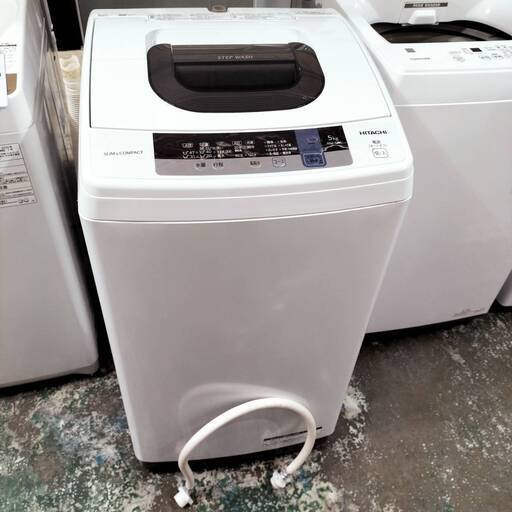 HITACHI 全自動洗濯機 NW-50C形 5kg 2018年製●BA04G003