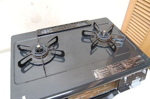 ガステーブル LPガス 2016年製 幅59cm Paloma IC-N90KB-L 水なしグリル