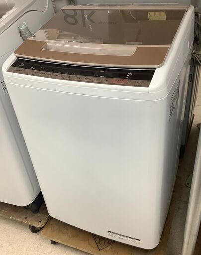 HITACHI/日立 8kg 洗濯機 BW-V80C 2018年製【ユーズドユーズ名古屋天白店】J2489