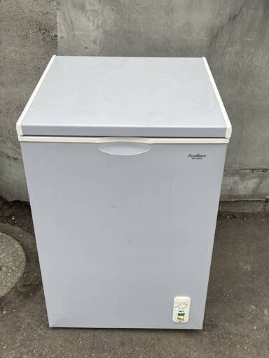 動作品　エクセレンス 95L 冷凍庫 MA-6095 シルバー 上開き 冷凍ストッカー フリーザー　清掃除菌済み