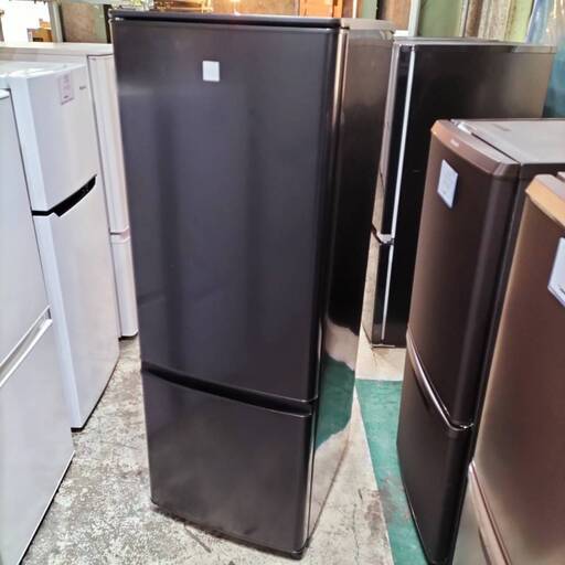三菱 冷凍冷蔵庫 MR-P17EF-KK 168L 2020年製●E032W015