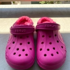 crocs キッズサンダル ピンク J1サイズ(19cm) 中古...