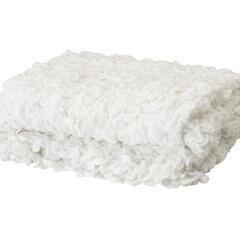 イケア オフェーリア ベッドやソファで使用 大判薄手毛布 ホワイト 