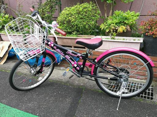 美品、20インチ子供用自転車(女の子向)