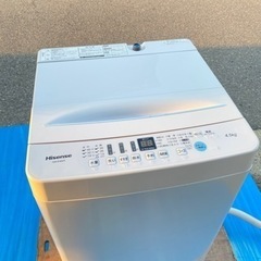 2020年製　ハイセンス　洗濯機　4.5kg
