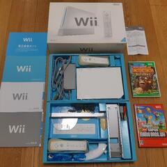 【ネット決済】【値下げ】Wii本体とソフト２つのセット(スーパー...