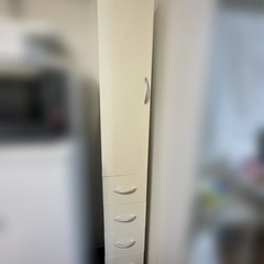 【無料】食器棚　隙間収納　白色