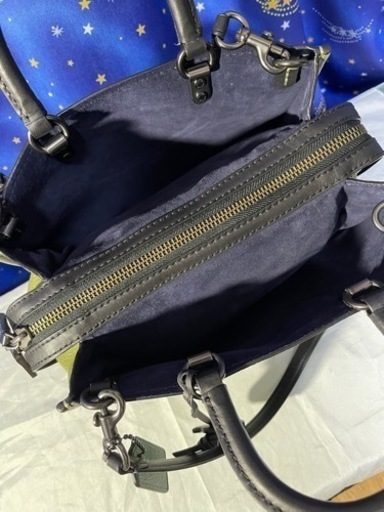 美品未使用 コーチ COACH ローグバッグ グラブタン ぺブルレザー