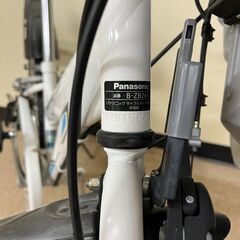 【北見市発】Panasonic パナソニック ジュニア自転車 61X015841  22インチ 6段ギア 白 (E1522atxY)
