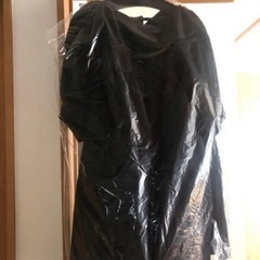 新品未使用】SEVENTEN ストレッチサテンボリュームチュニック黒