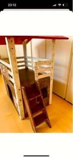 【楽ギフ_包装】 手作り‼︎ アメリカンビンテージ風 キャットハウス‼︎ その他