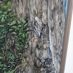 油絵【芽吹き】F6号サイズ　キャンバス　インテリア絵画　新緑